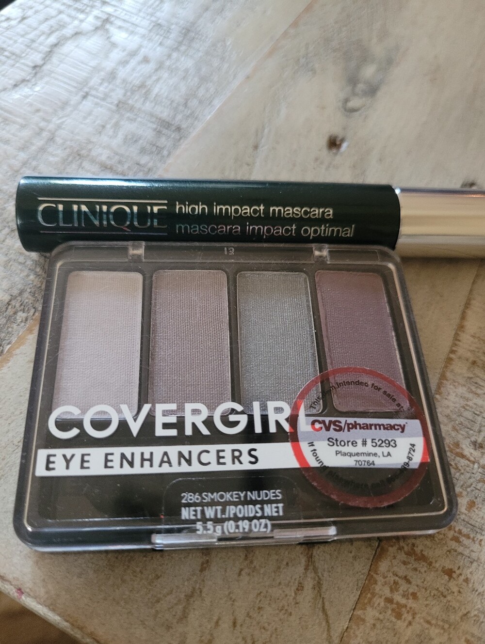 New Eye Bundle: Full Size Clinique Black Mascara & Covergirl SMOKEY Eyeshadow